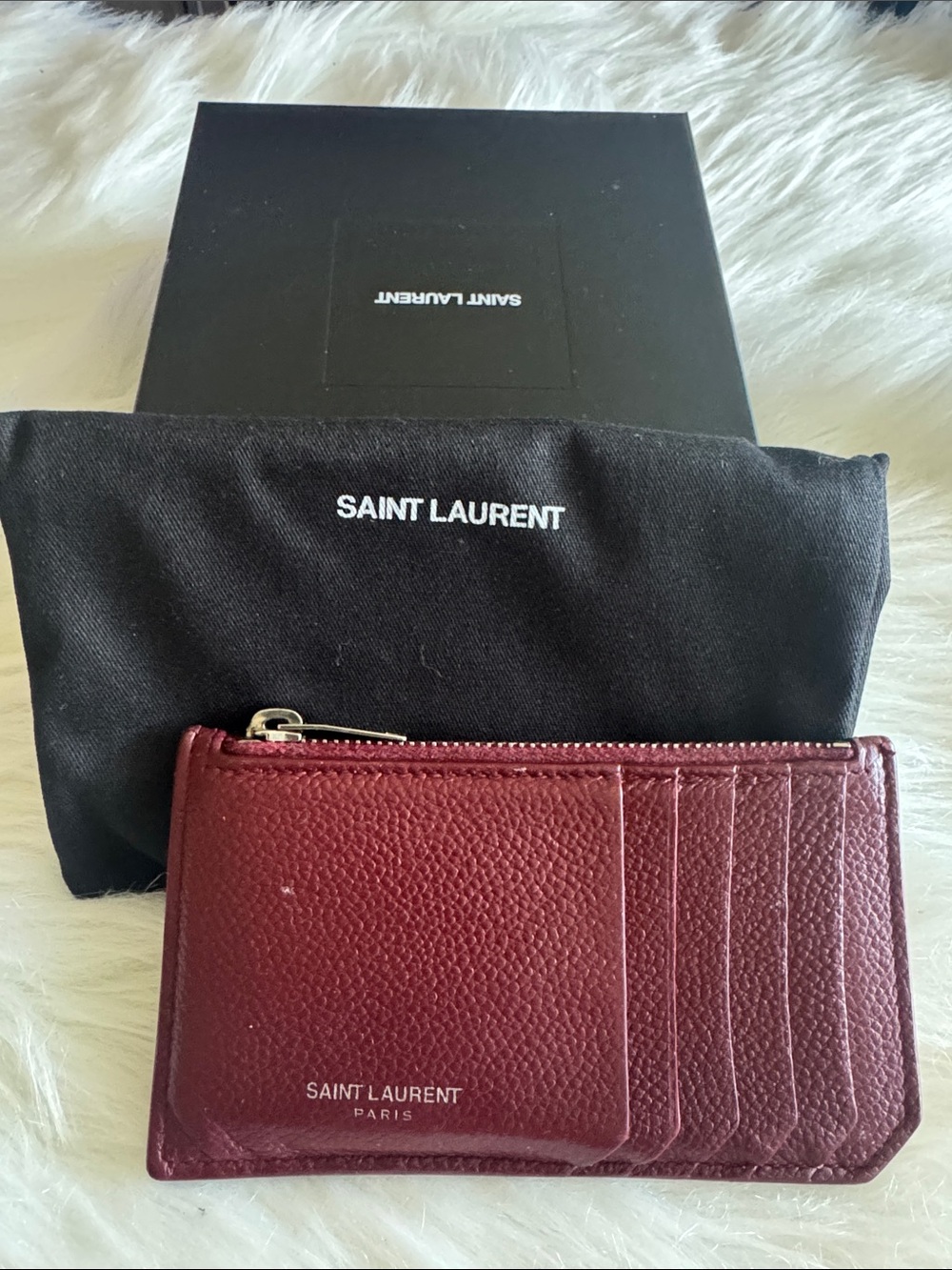 Saint Laurent  Zip Card Holder